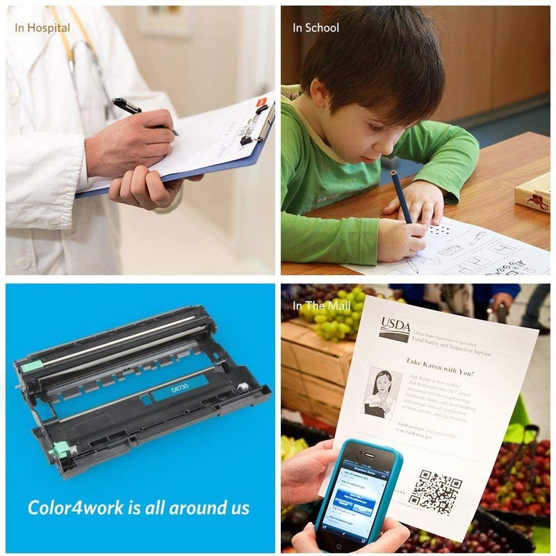 Color4work Compatible Drum Unit Brother DR730 DR-730 Imaging Drum 1-Pack, use for Brother HL-L2350DW DCP-L2550DW MFC-L2710DW MFC-L2750DW HL-L2395DW HL-L2390DW HL-L2370DW Printer - Image 5